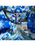 J. McLaughlin Paisley Blue Yellow Cocktail Dress Size M - photo 3
