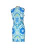 J. McLaughlin Paisley Blue Yellow Cocktail Dress Size M - photo 5