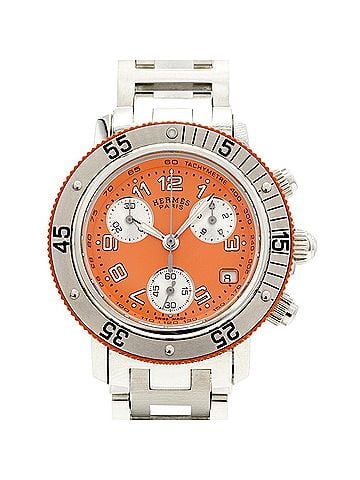 Hermès Hermes Clipper Diver CL2.316 Orange Dial Women's Watch (view 1)