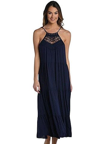 La Blanca Coastal Covers Halter Midi Dress Casual Dress (view 1)