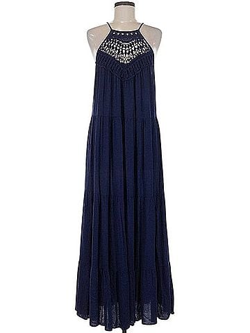 La Blanca Coastal Covers Halter Midi Dress Casual Dress (view 2)