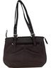 Stone Mountain Brown Leather Shoulder Bag One size - photo 1