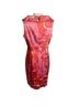 Kay Unger 97% Polyester 3% Spandex 100% Polyester Floral Pink Red Cocktail Dress Size 12 - photo 2