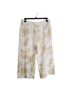 DKNY 100% Linen Print Tan White Casual Pants Size L - photo 1