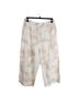 DKNY 100% Linen Print Tan White Casual Pants Size L - photo 2
