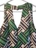 Milly Graphic Green Black White Wool Dress Size 6 - photo 2