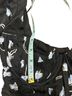 Self-Portrait Floral Black Blue Short Sleeve Top Size 2 - photo 7