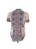 Knox Rose 100% Polyester Floral Paisley Multi Color Short Sleeve Blouse Size M - photo 2