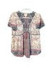 Knox Rose 100% Polyester Floral Paisley Multi Color Short Sleeve Blouse Size M - photo 5