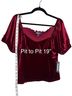 ModCloth Red Short Sleeve Blouse Size XL - photo 3