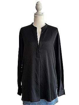 Vince. Long Sleeve Silk Top (view 1)