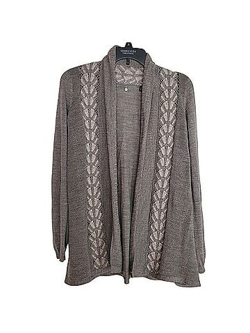 Knitted & Knotted Wool Cardigan (view 1)