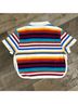Missoni Multi Color Short Sleeve Button-Down Shirt Size 6 - photo 4
