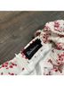 Réalisation 100% Linen 100% Silk Floral White Red Cocktail Dress Size XS - photo 4