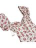 Réalisation 100% Linen 100% Silk Floral White Red Cocktail Dress Size XS - photo 2