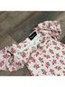 Réalisation 100% Linen 100% Silk Floral White Red Cocktail Dress Size XS - photo 3