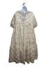 Amable by Mable 80% Polyester 100% Rayon Floral Ivory Yellow Casual Dress Size M - photo 2