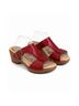 Dansko 100% Leather Floral Red Heels Size 9 - photo 6