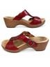 Dansko 100% Leather Floral Red Heels Size 9 - photo 3