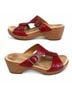 Dansko 100% Leather Floral Red Heels Size 9 - photo 4