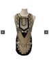Needle & Thread Graphic Stripes Gold Black Cocktail Dress Size 10 - photo 3