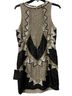 Needle & Thread Graphic Stripes Gold Black Cocktail Dress Size 10 - photo 2