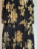 MSK 100% Polyester 100% Polyester Floral Black Gold Cocktail Dress Size 16 - photo 4