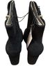 H&M 100% Suede Black Heels Size 10 - photo 2