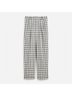 J.Crew Plaid Black Ivory Dress Pants Size 8 - photo 4