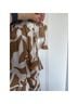 Calypso St. Barth 100% Polyester Tropical Brown White Casual Skirt Size L - photo 5