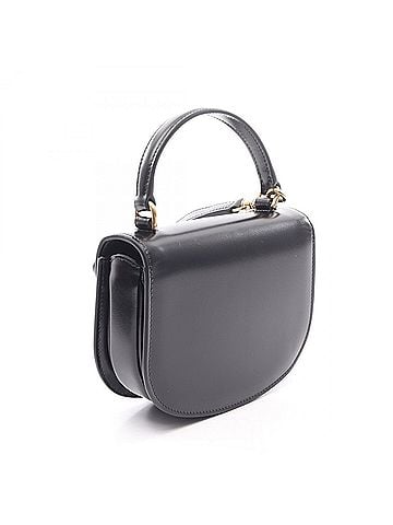 Céline Celine Triomphe Mini Besace Claire 2-Way Handbag, Leather, Women's, Black, 10L063 (view 2)