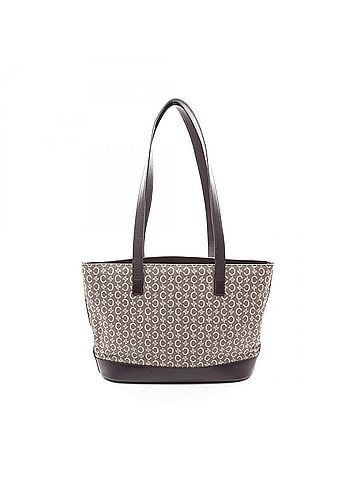 Céline Celine C Macadam Tote Bag Handbag Canvas Leather Women's Brown/Ivory (view 1)