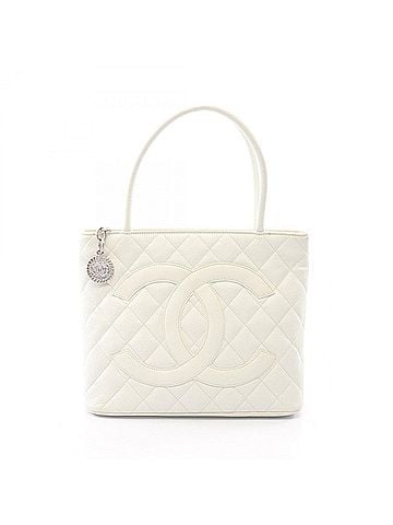 Chanel Chanel Reissue Tote Bag, Handbag, Caviar Leather (Grained Calfskin), Women's, White, A01804 (view 1)