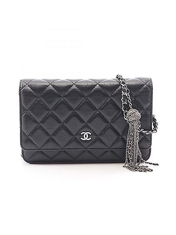 Chanel Chanel Matelassé Shoulder Bag/Handbag, Leather, Women's, Black (view 1)