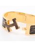 Hermès 100% Metal Black Hermes HERMES Clic Clac H Bangle Accessory GP (Gold Plated) Women's Black/Gold Tone One size - photo 3