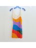 Mara Hoffman 100% Modal Color Block Multi Color Cocktail Dress Size XS - photo 6