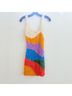 Mara Hoffman 100% Modal Color Block Multi Color Cocktail Dress Size XS - photo 11