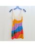 Mara Hoffman 100% Modal Color Block Multi Color Cocktail Dress Size XS - photo 8