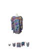 Diane Freis 100% Polyester Paisley Pink Blue Long Sleeve Blouse Size L - photo 1