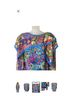 Diane Freis 100% Polyester Paisley Pink Blue Long Sleeve Blouse Size L - photo 5