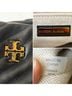Tory Burch 100% Leather Chevron-herringbone Black Gold Leather Tote One size - photo 3