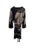 MING WANG Graphic Black Tan Jacket Size L - photo 2