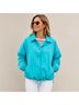 Current Seen Sport 100% Nylon 100% Cotton Solid Blue Teal Windbreaker Size 22 - photo 9