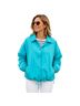 Current Seen Sport 100% Nylon 100% Cotton Solid Blue Teal Windbreaker Size 22 - photo 1
