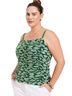 Torrid Floral Green White Tank Top Size 2X - photo 1