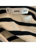 Mango 100% Cotton Stripes Black White Long Sleeve T-Shirt Size S - photo 3