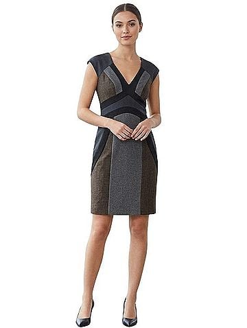 Rebecca Taylor Flannel Mix Sheath Dress Casual Dress (view 1)
