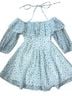 Marc Floral Blue White Casual Dress Size S - photo 1