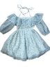Marc Floral Blue White Casual Dress Size S - photo 2