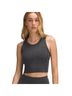 Lululemon Athletica Solid Black Gray Tank Top Size 2 - photo 1